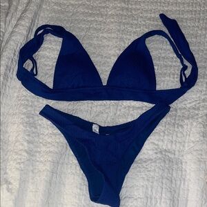 Aerie blue Bikini Top